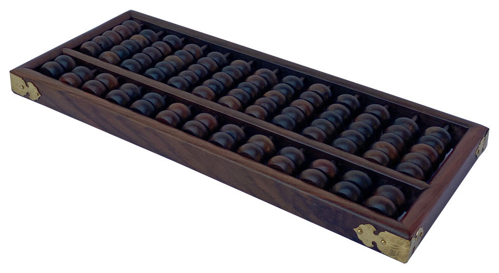 Chinese Huali Rosewood Abacus Fengshui Paperweight Display Hws2481