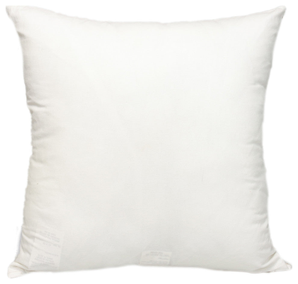 Parkland Collection Transitional Striped White Square 20" x 20" Pillow