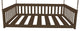 Misson Hanging Daybed, Coffee, Full, With Chain