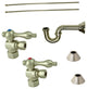 Kingston Brass Plumbing Sink Trim Kit With P Trap, Brushed Nickel