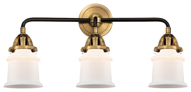 288-3W-BAB-G181S-LED 3 Light 23.25" Bath Vanity Light, Black Antique Brass