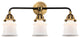 288-3W-BAB-G181S-LED 3 Light 23.25" Bath Vanity Light, Black Antique Brass