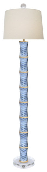 Porcelain Chrysanthemum Floor Lamp