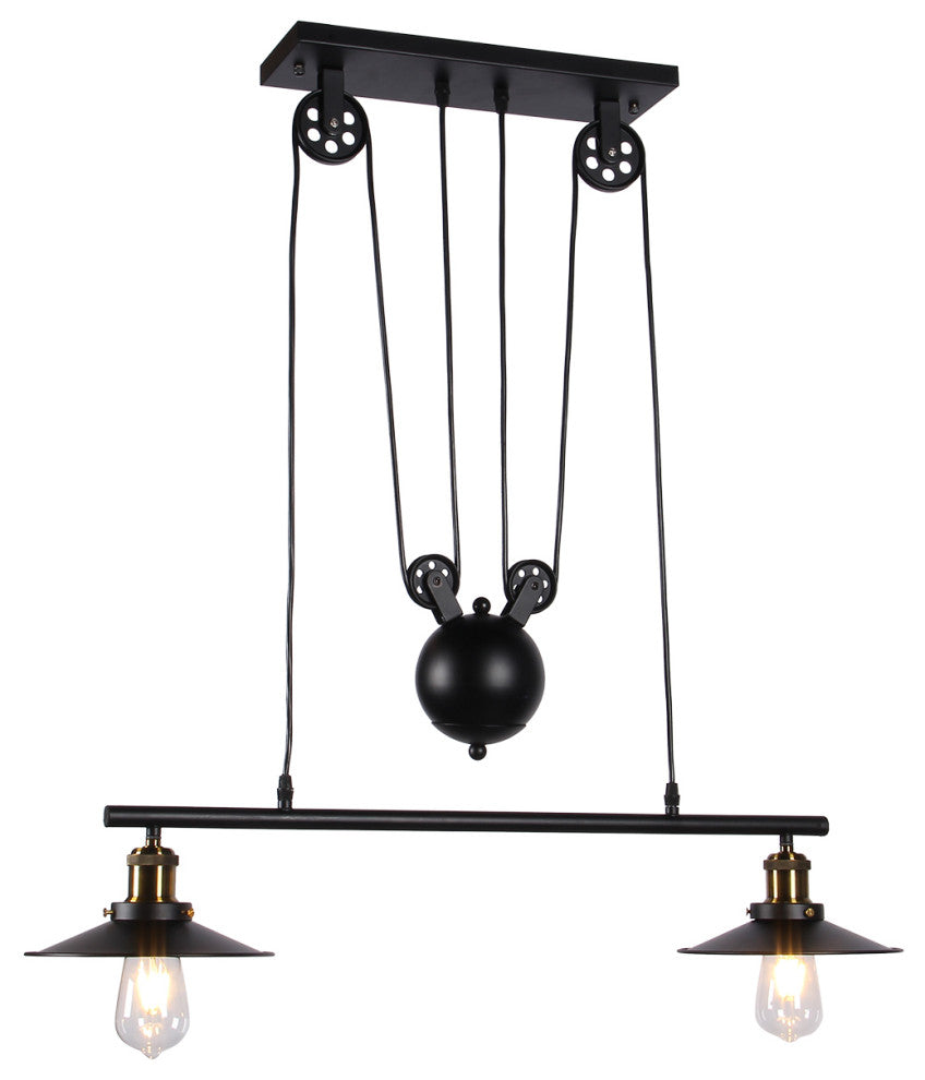 WAREHOUSE OF TIFFANY'S WTY078 Darleen 9 in. 1-Light Indoor Black Finish