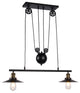 WAREHOUSE OF TIFFANY'S WTY078 Darleen 9 in. 1-Light Indoor Black Finish