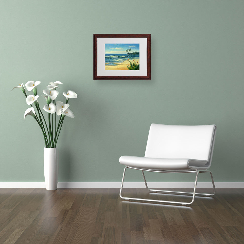 'Paradise' Matted Framed Canvas Art by Victor Giton