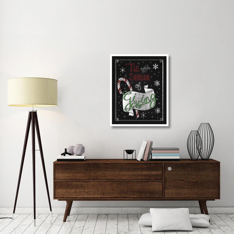 "Christmas Chalkboard III" Digital Paper Print by Elyse DeNeige, 30"x37"