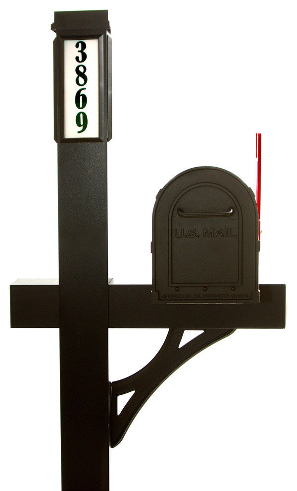 Solar Light Mailbox Package, Bronze