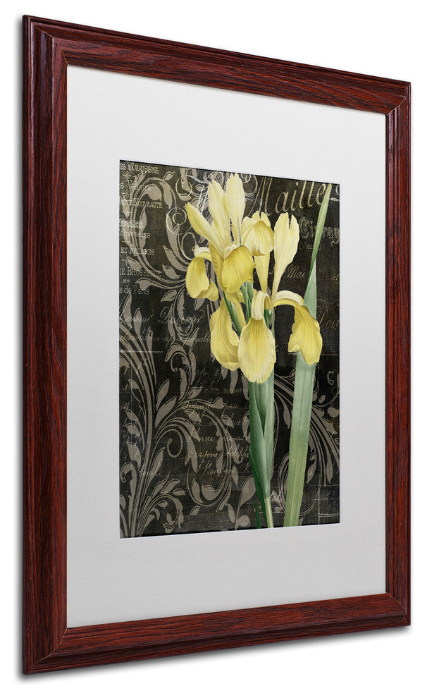 Color Bakery ''Ode to Yellow Flowers'', Wood Frame, White Mat, 16x20