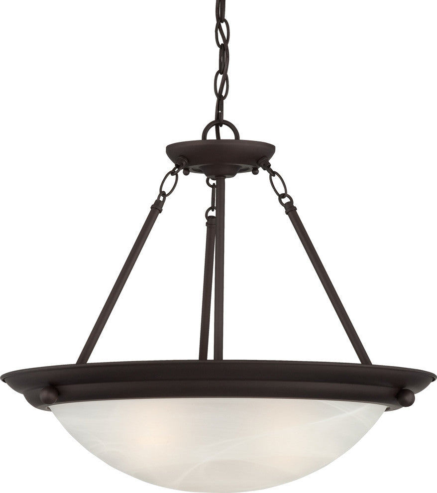 Volume Lighting V6972 Lunar 2 Light 16"W Pendant / Semi-Flush - Antique Bronze