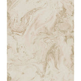 Blush Metallic Oil and Marble Wallpaper