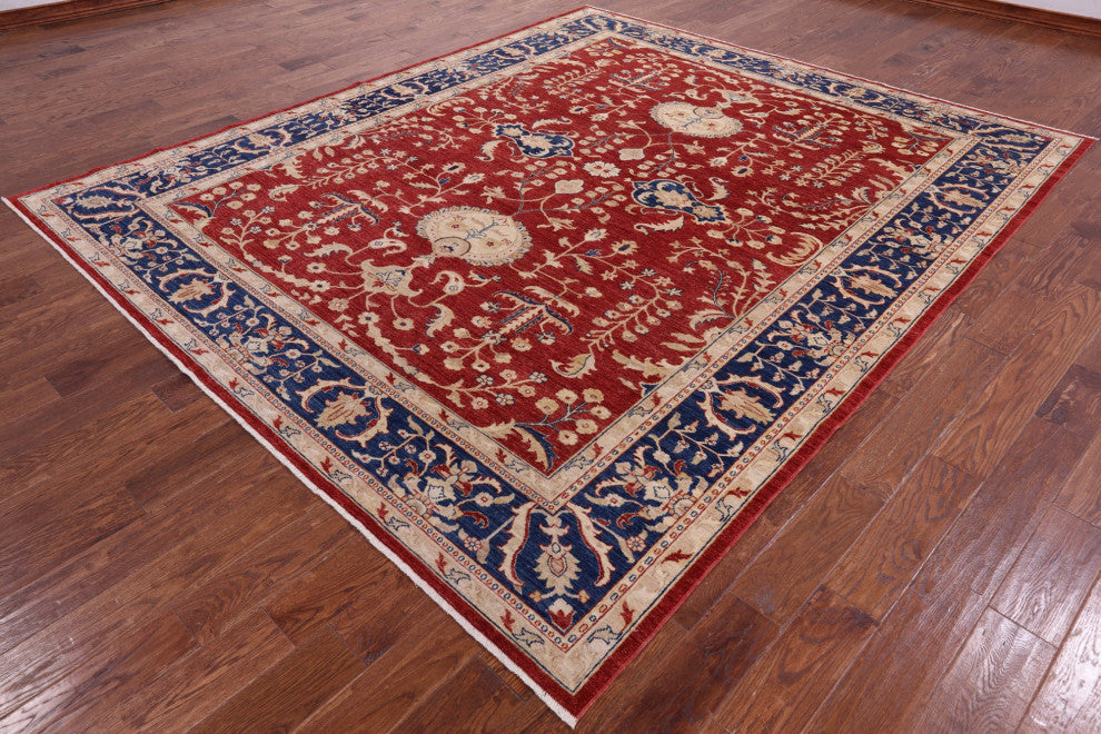 Persian Sarouk Handmade Wool Rug 8' 0" X 10' 0" Q10550