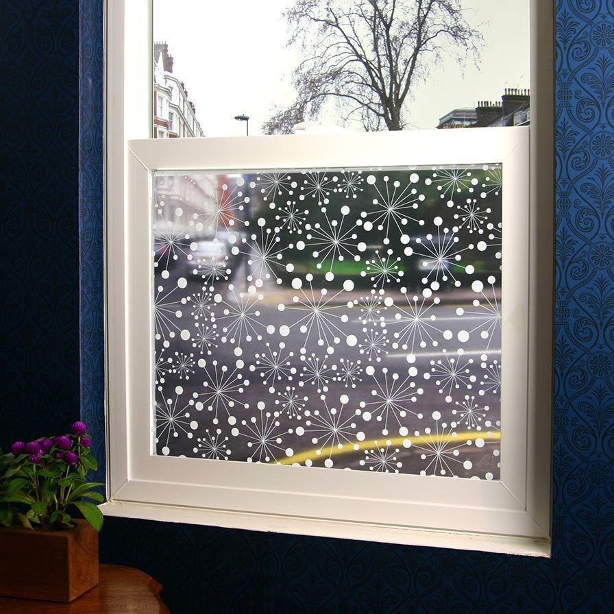 Nova Retro Sheer Window Film, Large 48"x84"