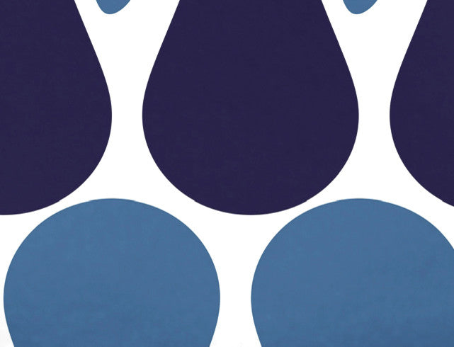 28 x 58-inch, Watermelon Seeds, Geometric Print Bath Towel, Navy Blue