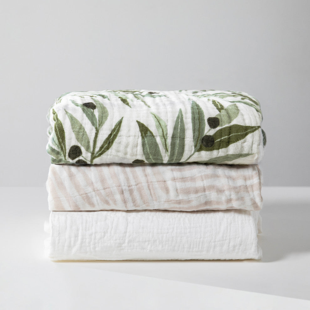 Crib Sheet, GOTS Certified Organic Muslin Cotton, White