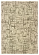 Rowen Distressed Etchings Ivory/ Brown Area Rug, 12'x15'
