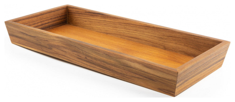 Traditional Solid Teak Vanity Tray