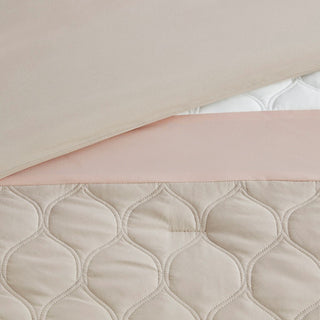 510 Design Shawnee 8 Piece Comforter Set, Blush, Cal King