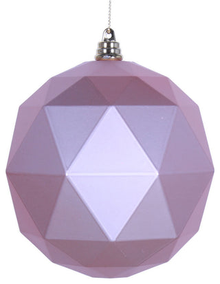 Geometric Ball Ornament , Rose Gold, 4.75"