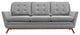 Modern Expectation Gray Beguile Upholstered Fabric Sofa