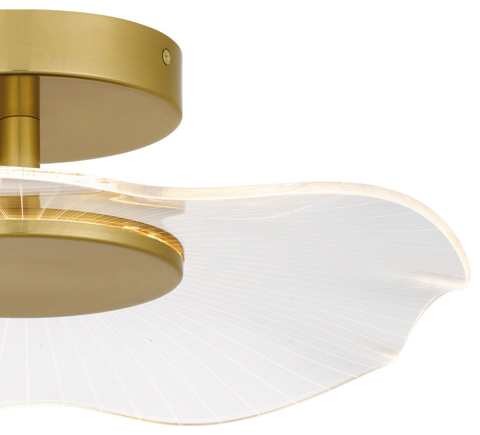 Quoizel PCIB1718 Ibis 18"W Semi-Flush Ceiling Fixture - Brushed Gold