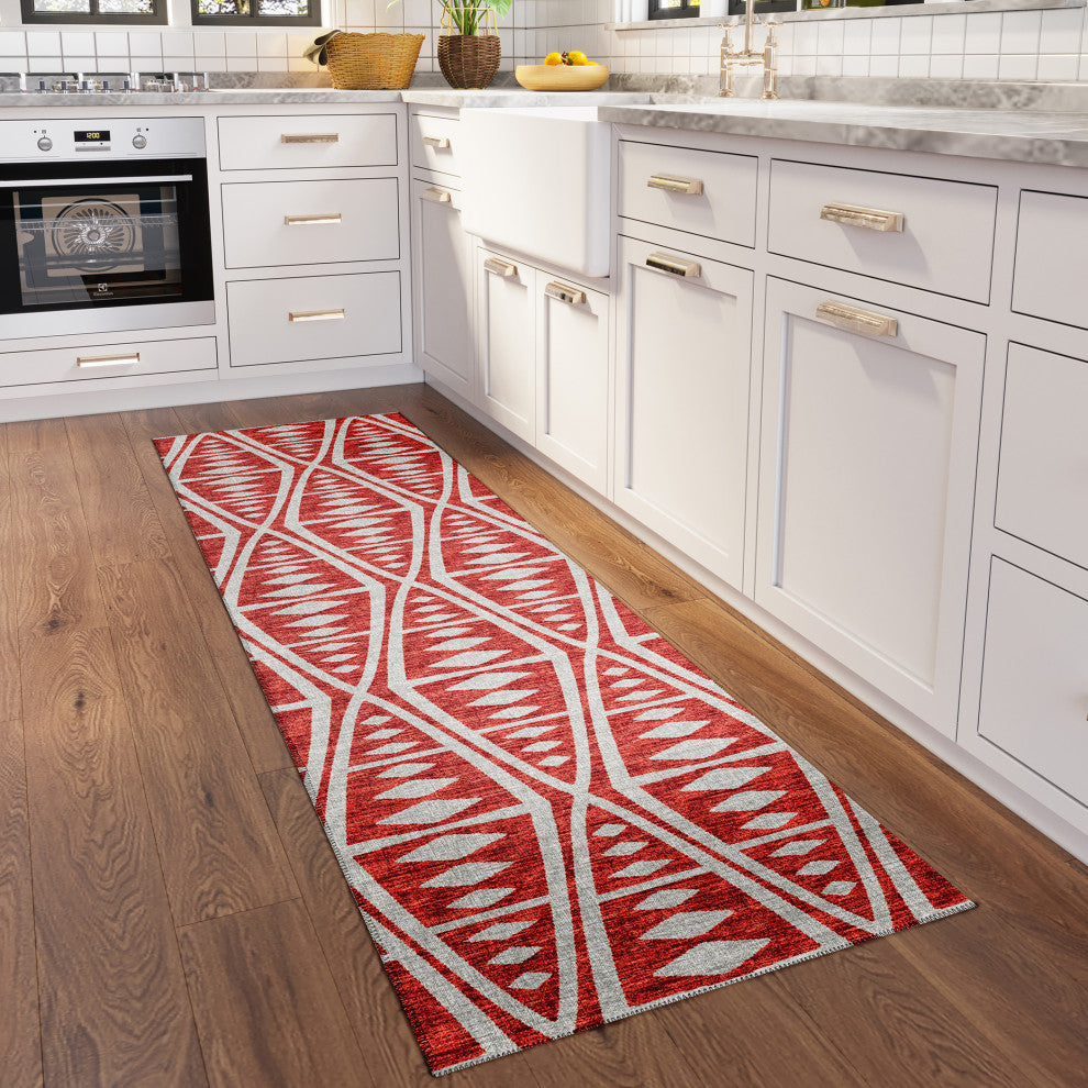 Indoor/Outdoor Sedona SN6 Clay Machine Washable 2'3" x 12' Runner Rug