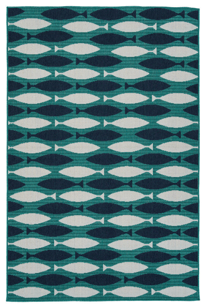 Kaleen Cove Collection Indoor Outdoor Polypropylene Area Rug