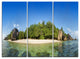 "Paradise on Earth Seychelles Island" Wall Art, 3 Panels, 36"x28"