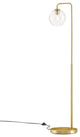 Floor Lamp Light, Gold, Glass, Metal, Modern, Mid Century Bistro Hospitality