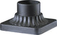 Square Post Adapter Post, Black