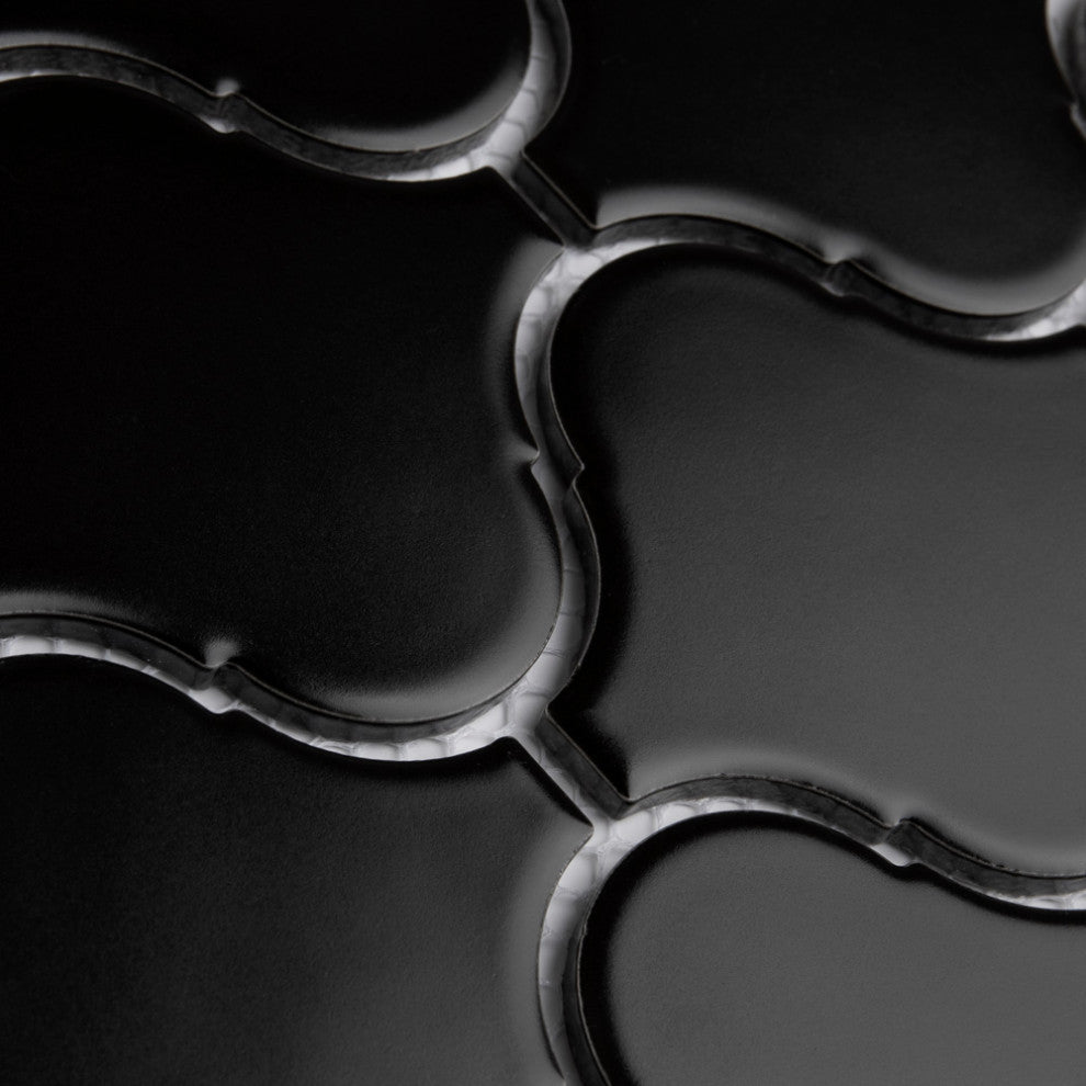 Metro Lantern Matte Black Porcelain Floor and Wall Tile