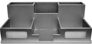 Desk Organizer with Smart Phone Holder, Silver
