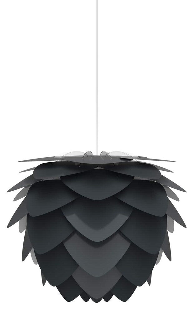 Aluvia Plug-In Pendant, Anthracite/White, Mini