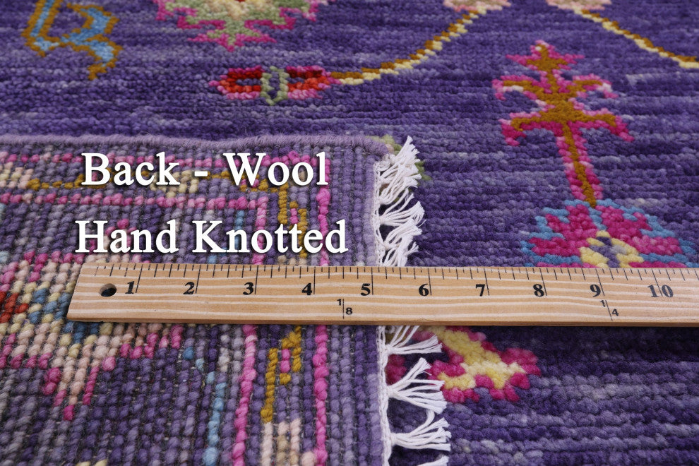 4' 1" X 6' 4" Hand Knotted Turkish Oushak Wool Rug - Q15337