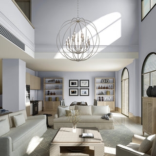 Livex Lighting 46690 Milania 15 Light 42"W Candle Style Globe - Black with