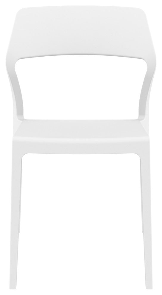 Snow Dining Chair, White, Set of 2