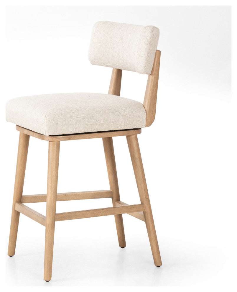 Cardell Swivel Stool Essence Natural, Washed Natural Parawood, Counter