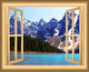 VWAQ 3D Lake Window Wall Decal, 18"x22"