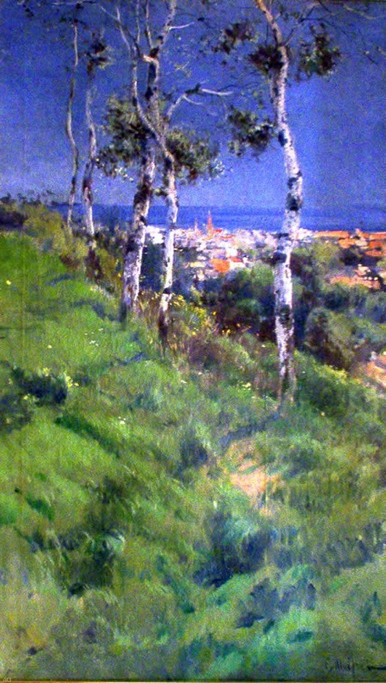 Eliseo Meifren I Roig Paisaje con Arboles, Gallery Wrapped Canvas, 15"x30"