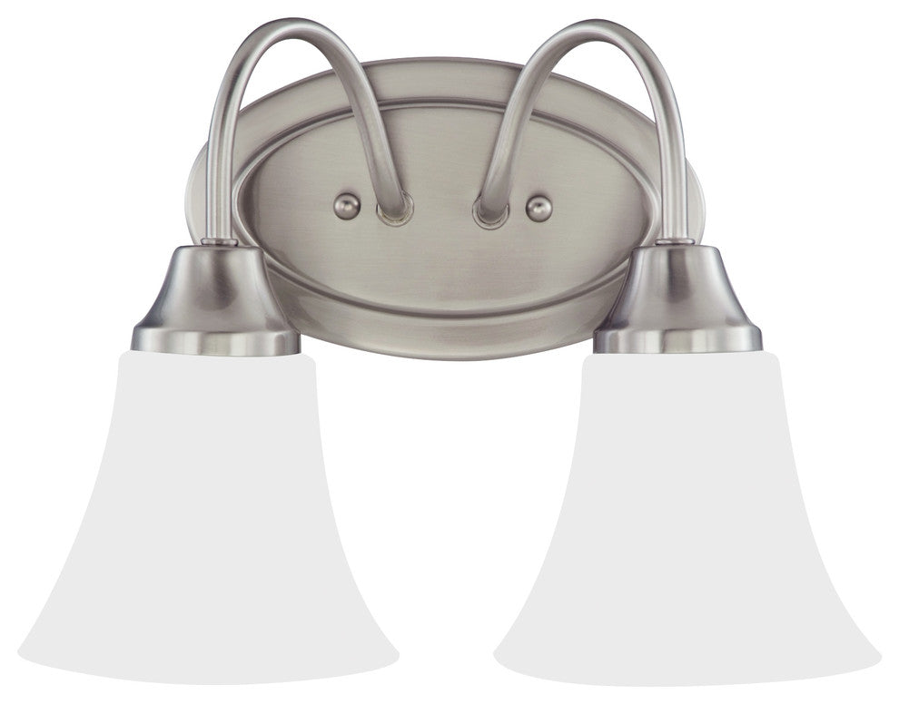 Generation Lighting Lighting 2-Light Holman Sconce, Brushed Nickel