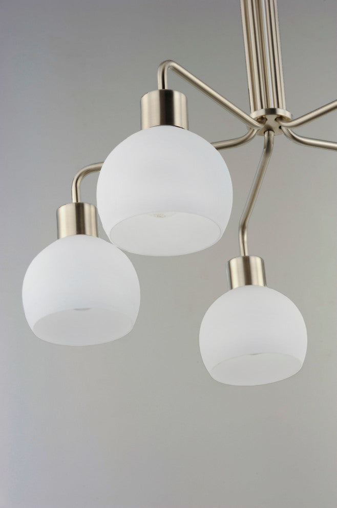 Maxim 11277SW Coraline 5 Light 27"W Chandelier - Satin Nickel