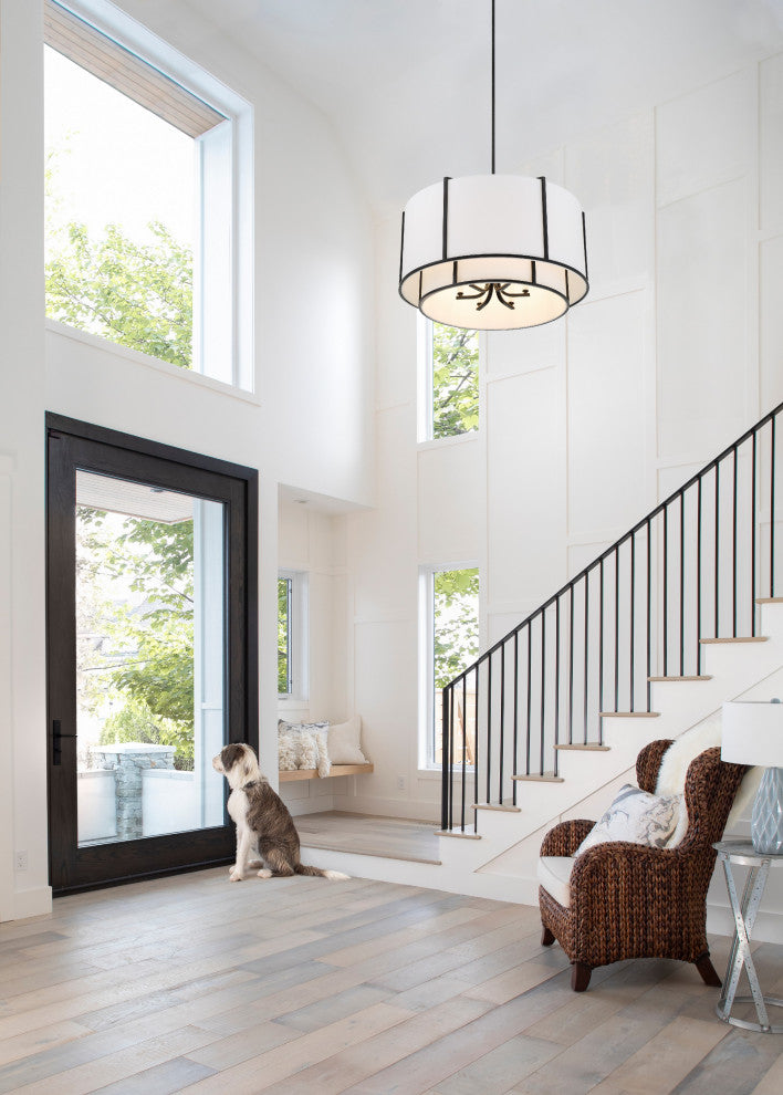 Carlyn 6-Light Chandelier, Black