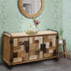Recycled Teak Wood Katari Bathroom Linen Cabinet With 3 Doors