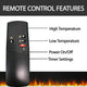 32" Industrial Chic Electric Fireplace Heater With Deep Log Display, Walnut