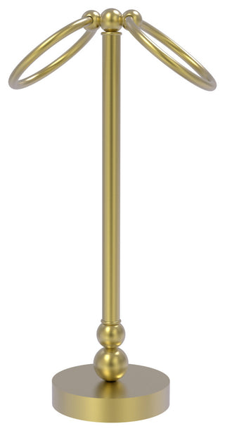 Vanity Top 2 Towel Ring, Satin Brass