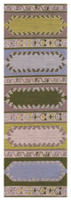 Surya Sajal SAJ-1079 8'x10' Rug, Dark Green/Taupe/Blush/Denim/Lime/Pale Blue