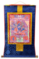 Tibetan Print Fabric Trim Protector Deity Art Wall Scroll Thangka Hws2167