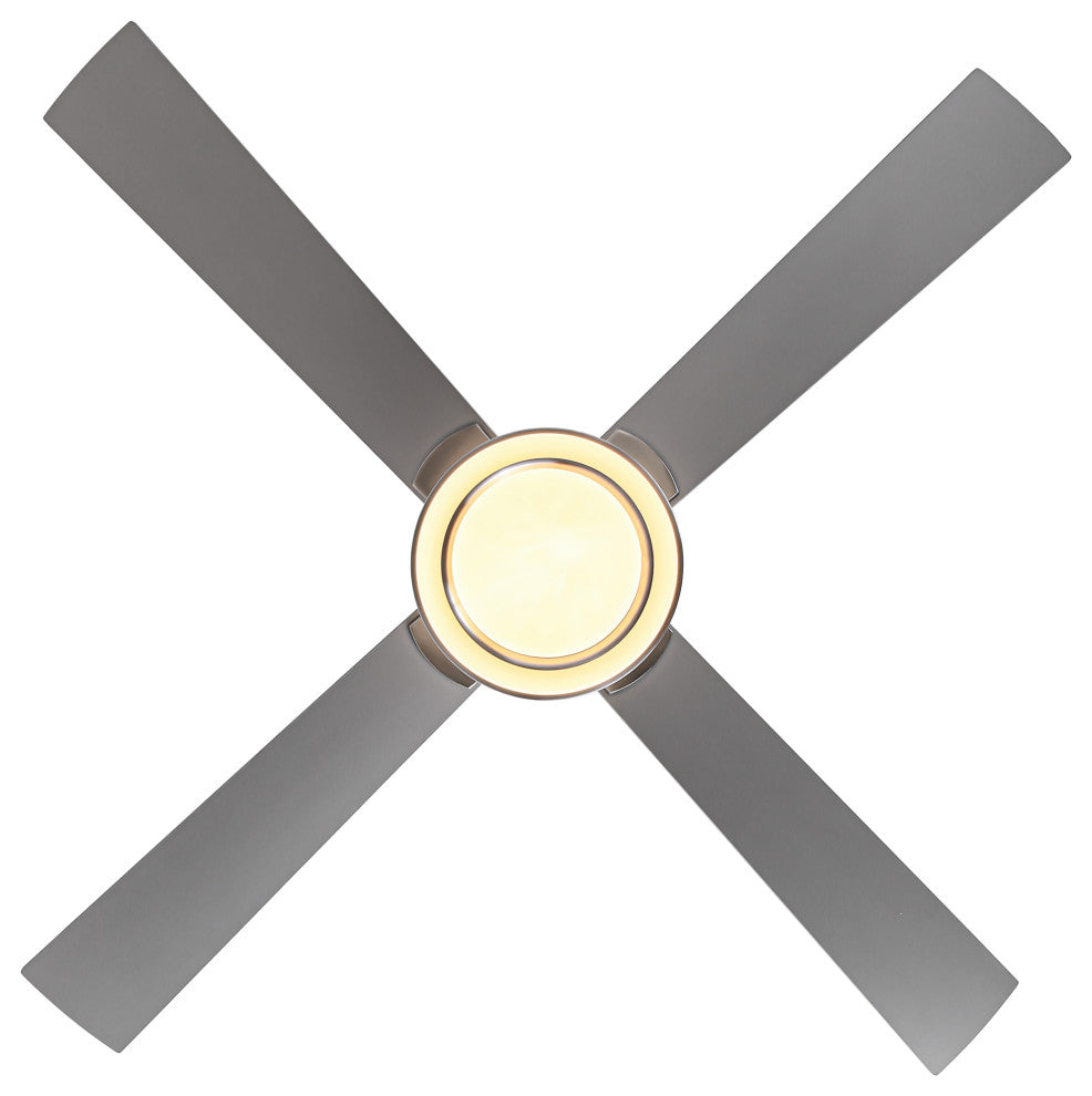52-inch Modern LED Ceiling Fan with Light and Remote