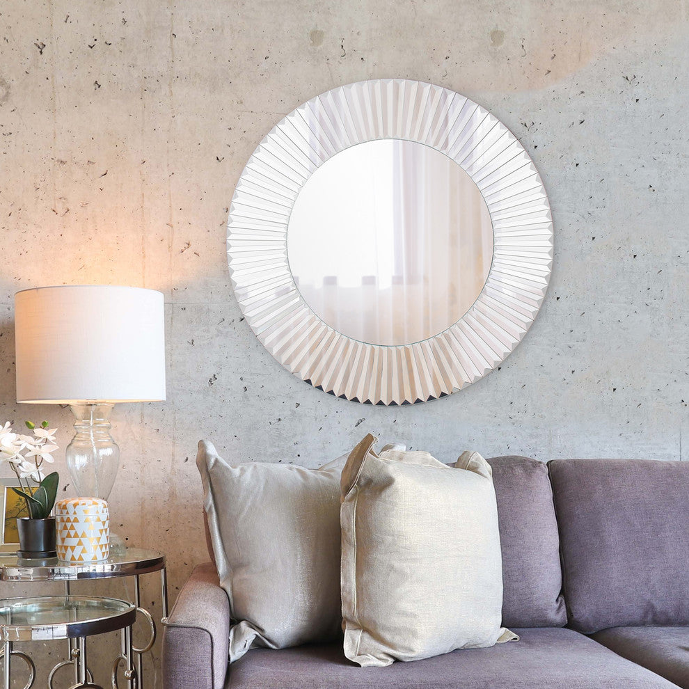 Howard Elliott Torino Round Mirror