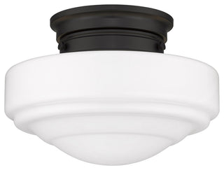 Ingalls Semi-Flush With Vintage Milk Glass Shade